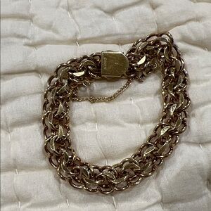 Luxurious Antique Gold Filled -12K Chain Bracelet